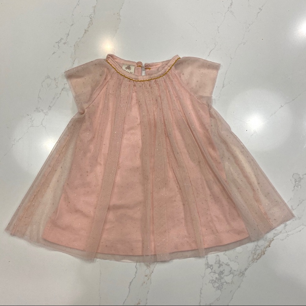 18mo girls pink sparkle dress